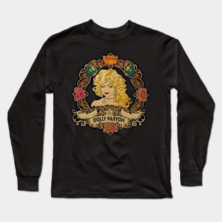 Gift Men Musician Dolly Vintage Retro Long Sleeve T-Shirt